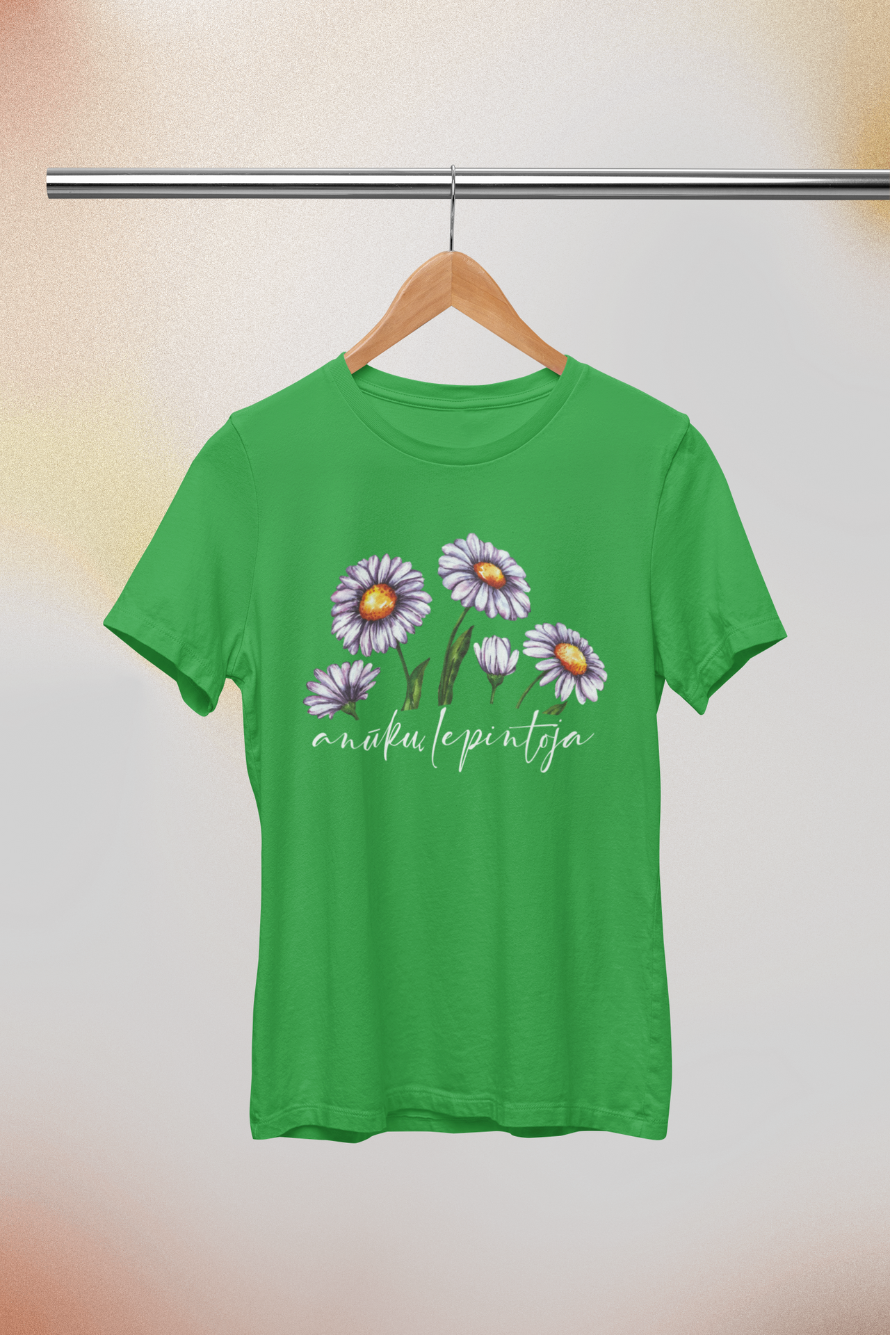 Žalios Kelly spalvos unisex marškinėliai "Anūkų lepintoja“