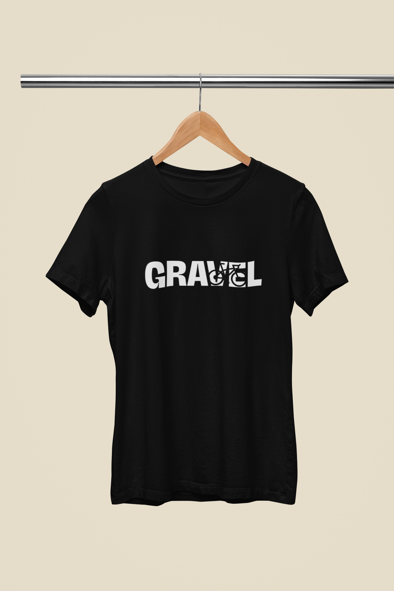 Juodi UNISEX marškinėliai dviratininkui "Pirmym Gravel"