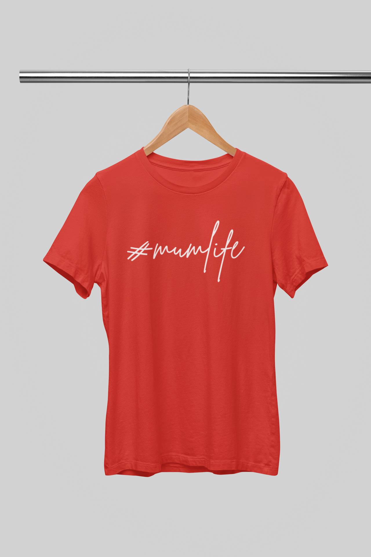 Raudoni marškinėliai "Mumlife"