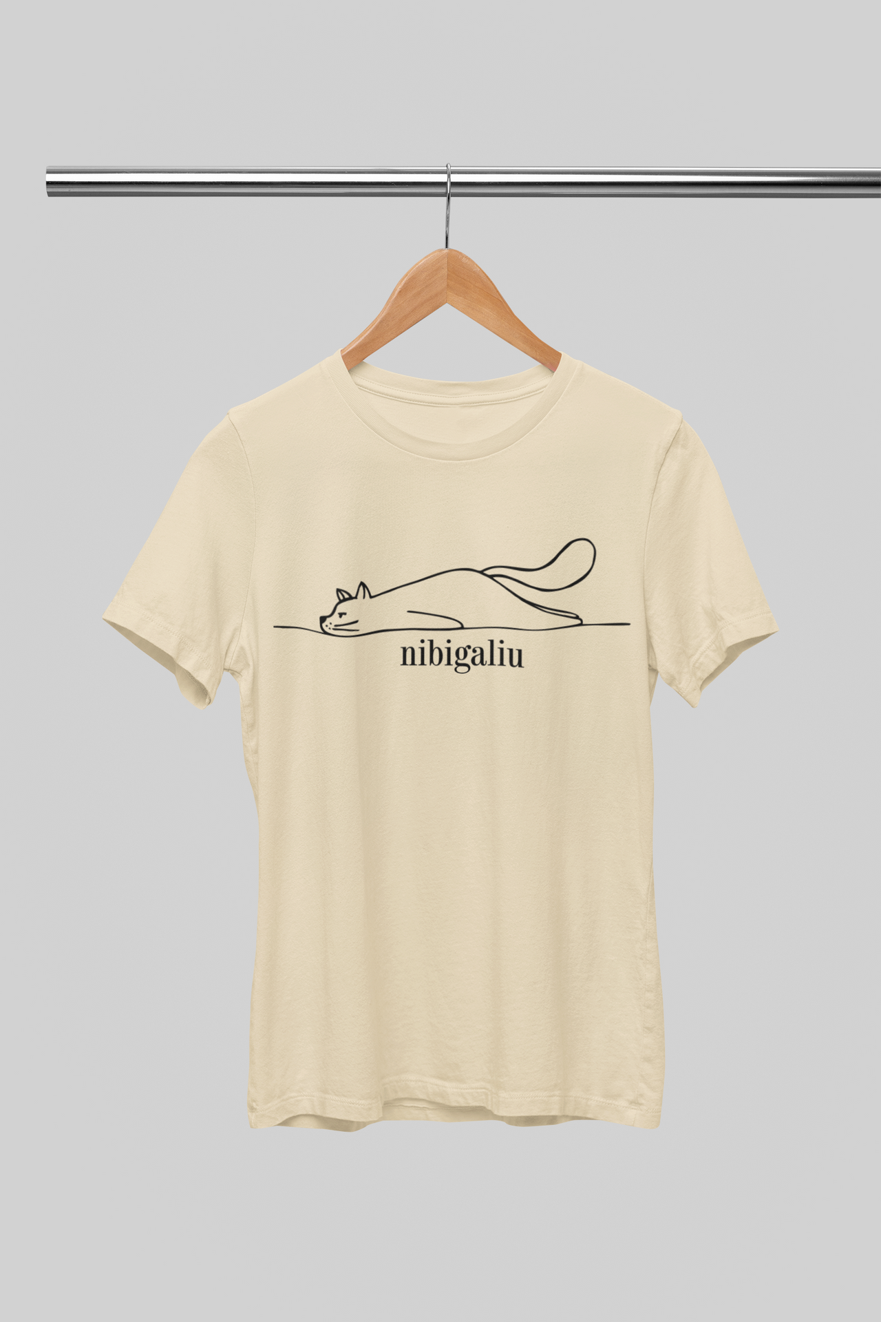 Smėlinės spalvos UNISEX marškinėliai "Nibinuoru“