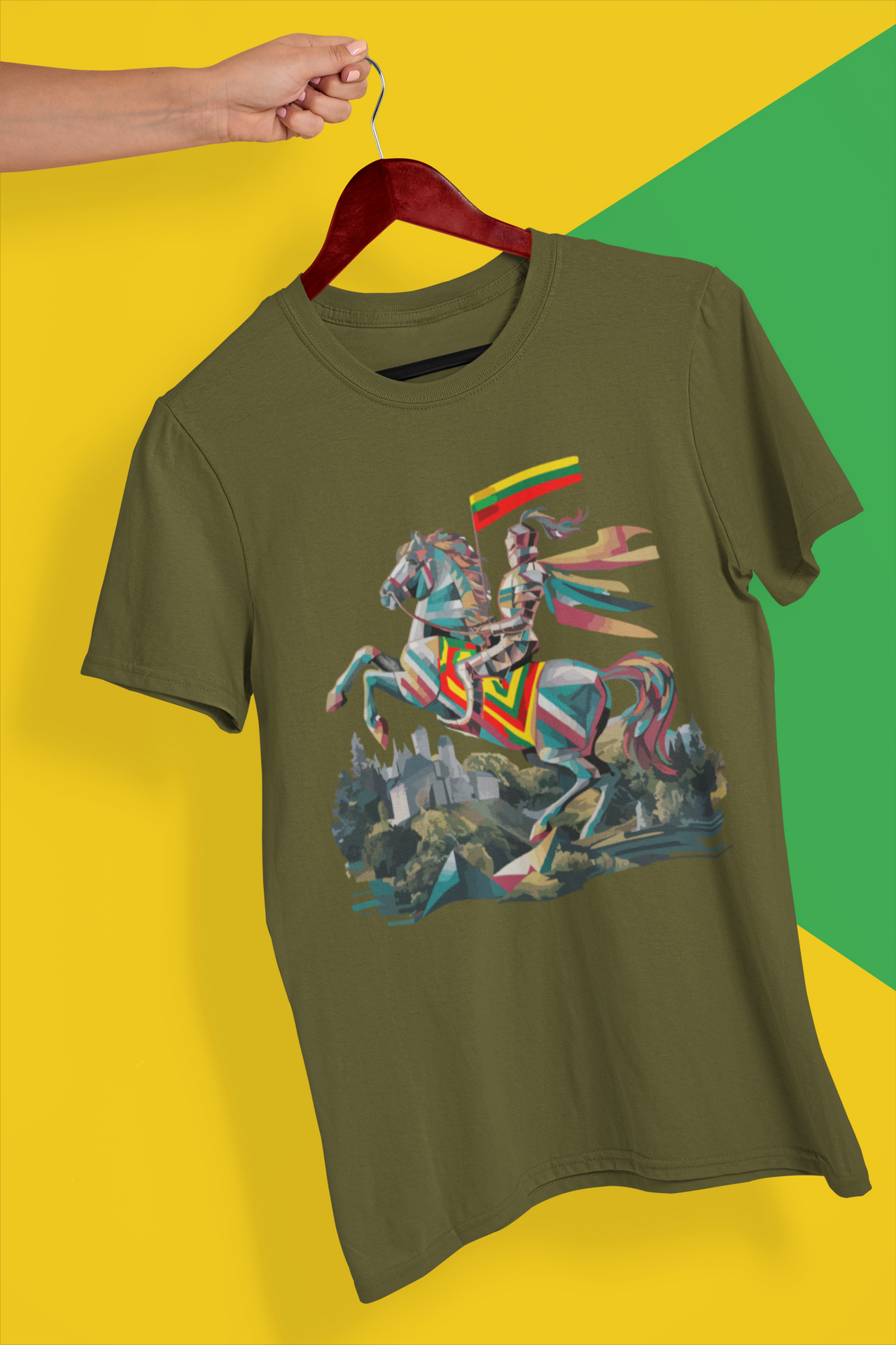 Riboto leidimo Žali UNISEX marškinėliai "Lietuvos Vytis Limited Edition"