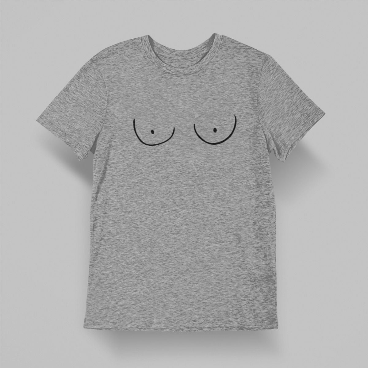 Pilki melanžiniai UNISEX marškinėliai "Papukai" (XS, S, M dydis) JUODOJO PENKTADIENIO pasiūlymas!