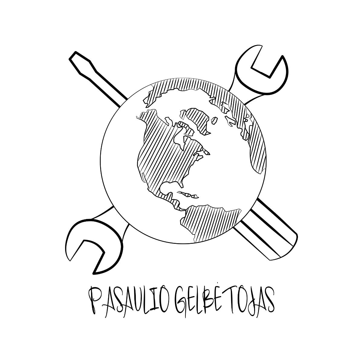 Puodelis su spauda "Pasaulio gelbėtojas"