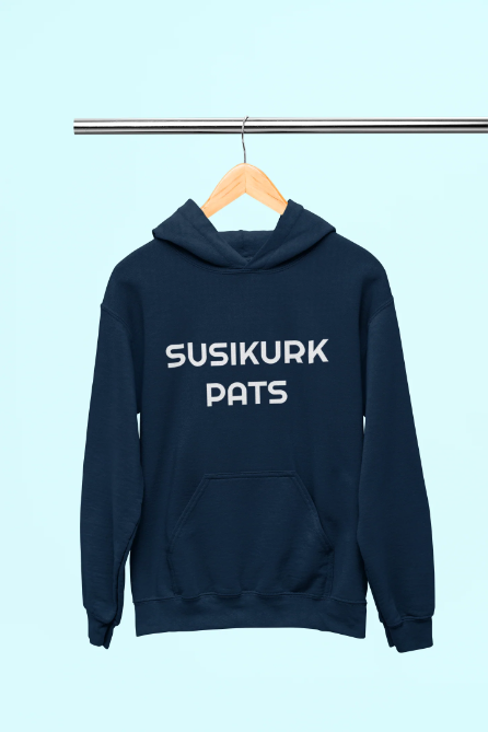 Įvairių spalvų UNISEX džemperis su gobtuvu "Susikurk pats!"