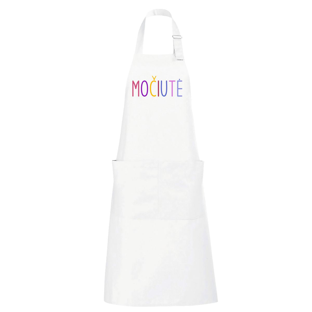 Balta ilga prijuostė "Močiutė"