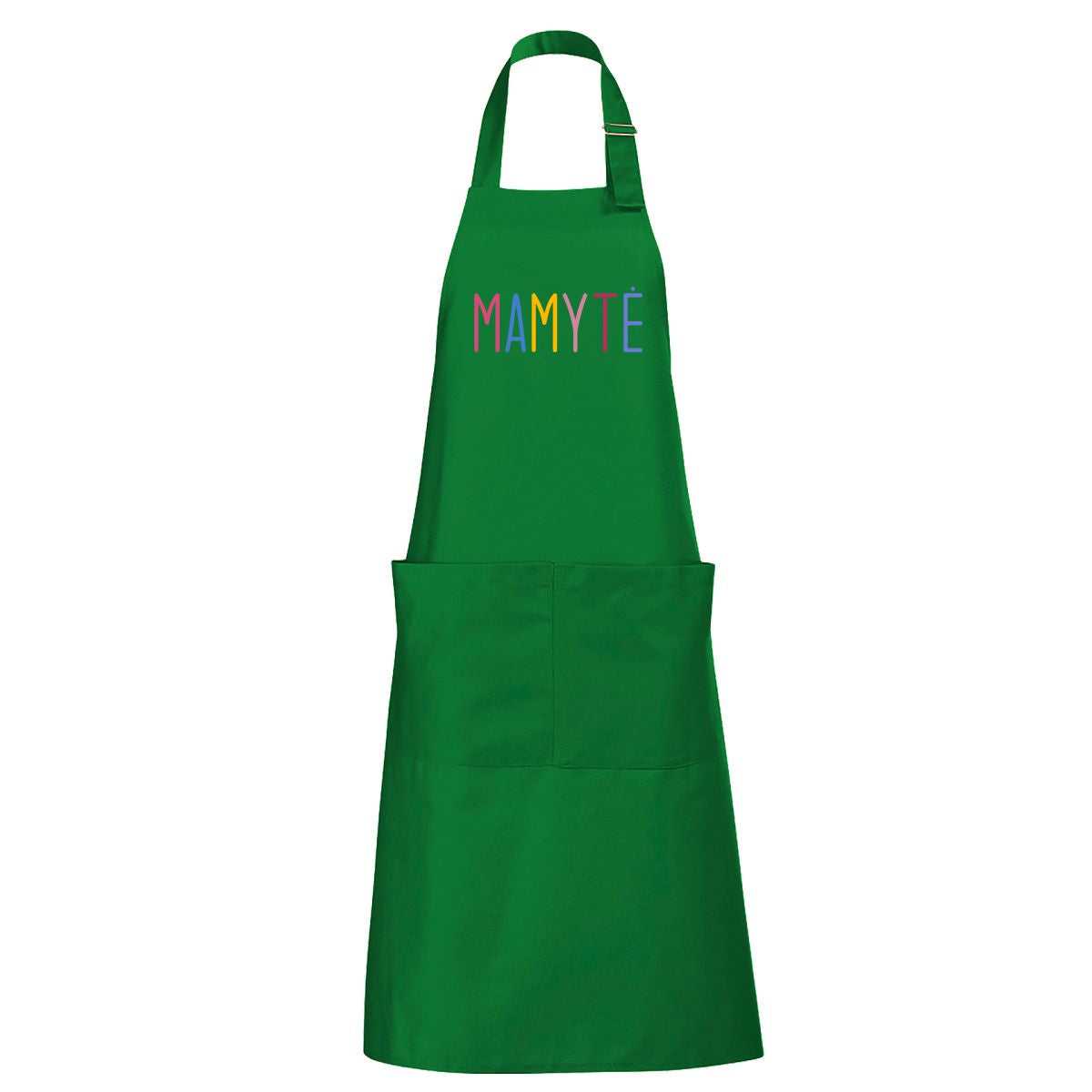 Žalia ilga prijuostė "Mamytė"