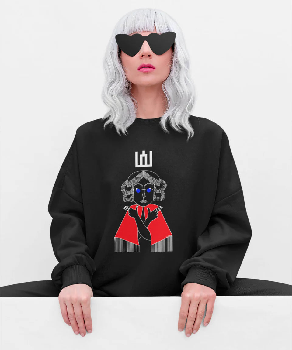 Juodas UNISEX džemperis "LDK KUNIGAIKŠTIENĖ JULIJONA" (S dydis). Pagaminta prekė. Greitas išsiuntimas!