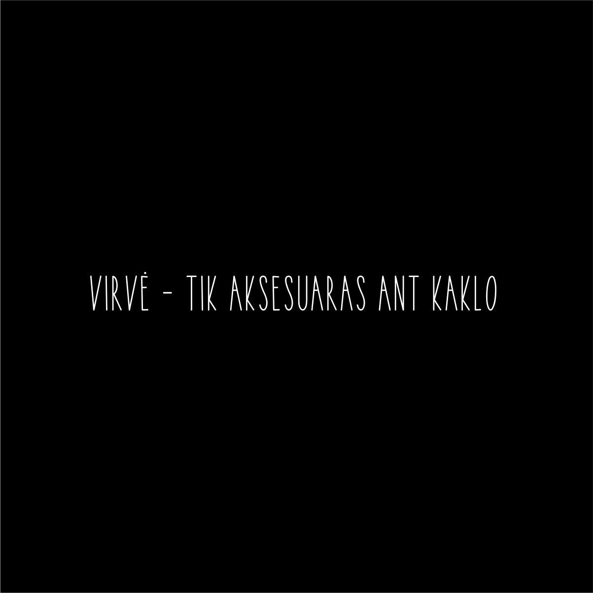 Juodi Oversize Unisex VITA ŽIBA marškinėliai "Virvė - tik aksesuaras ant kaklo"