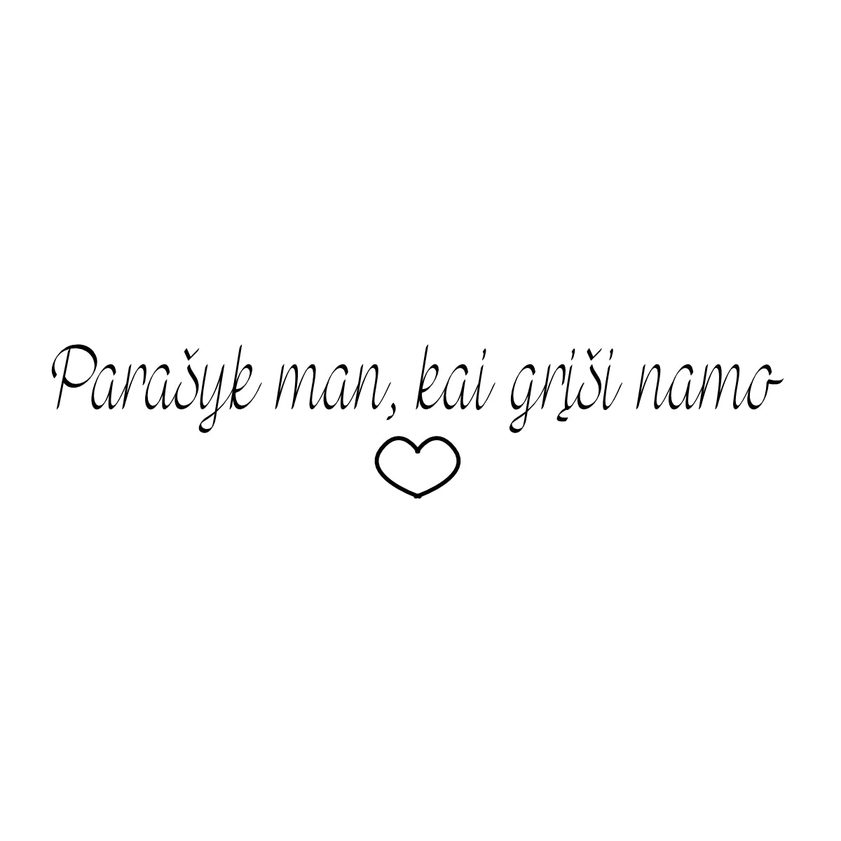 Balti UNISEX marškinėliai "Parašyk man"