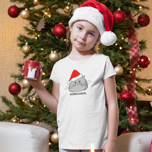 Balti vaikiški marškinėliai "Kalėdinis kleckutis"