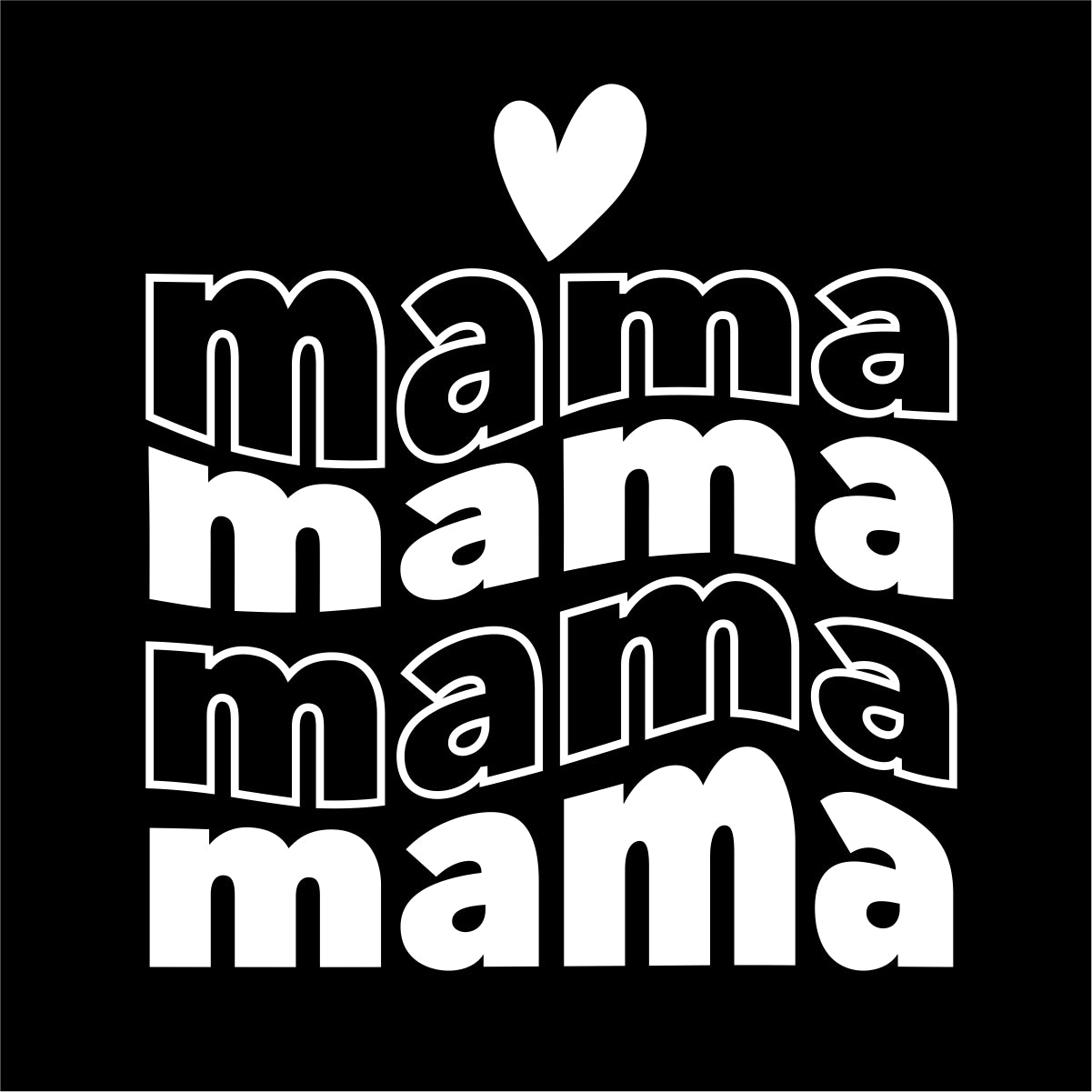 Juodas UNISEX džemperis be gobtuvo "Esu mama"