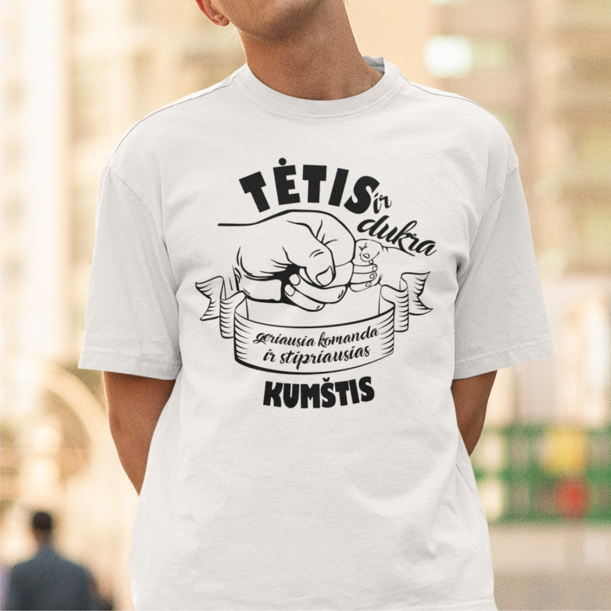 Marškinėliai ir bodis "Tėtis ir dukra“