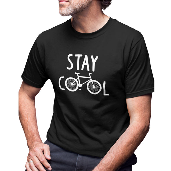 Juodi UNISEX marškinėliai "Stay cool“