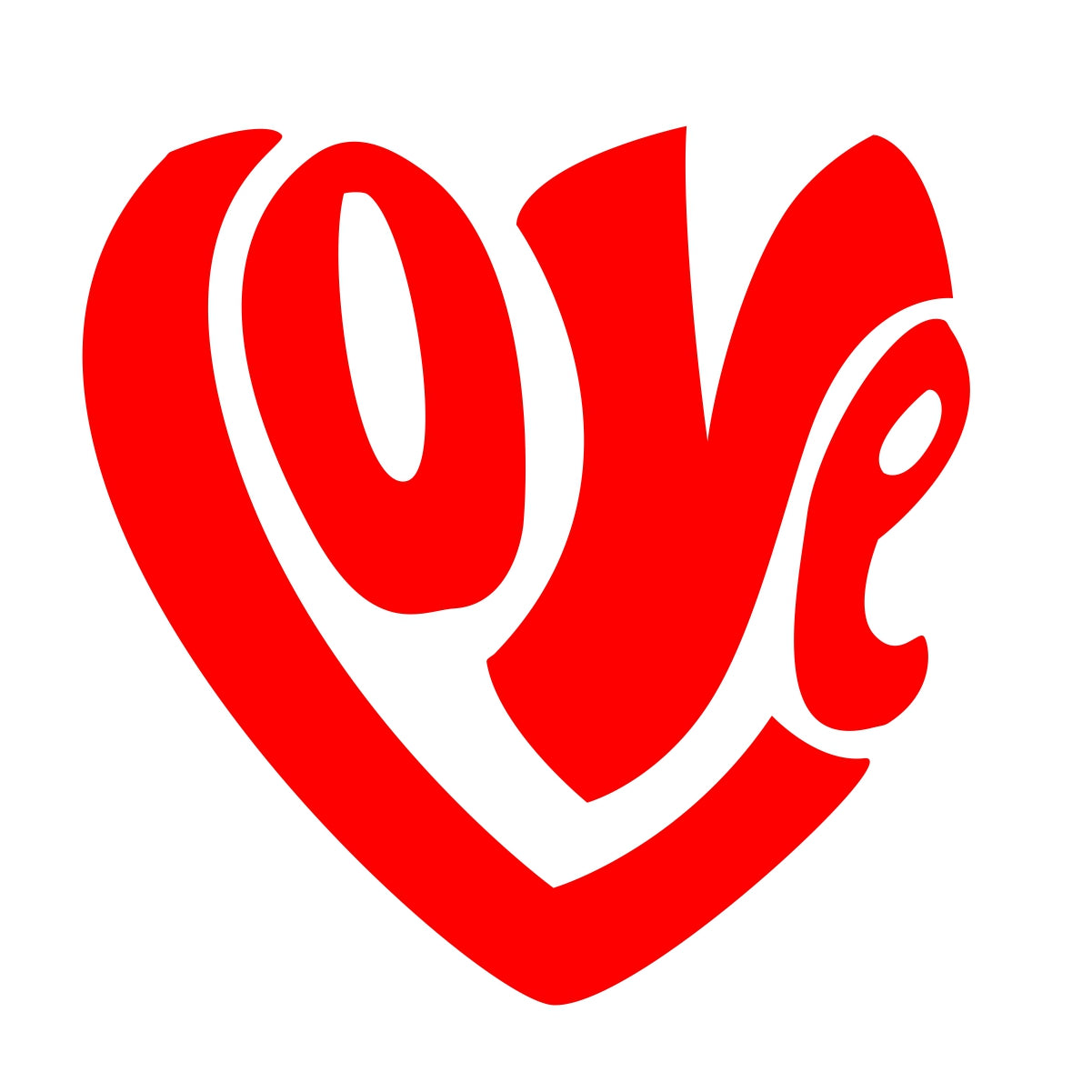 Baltos spalvos UNISEX marškinėliai "Love"