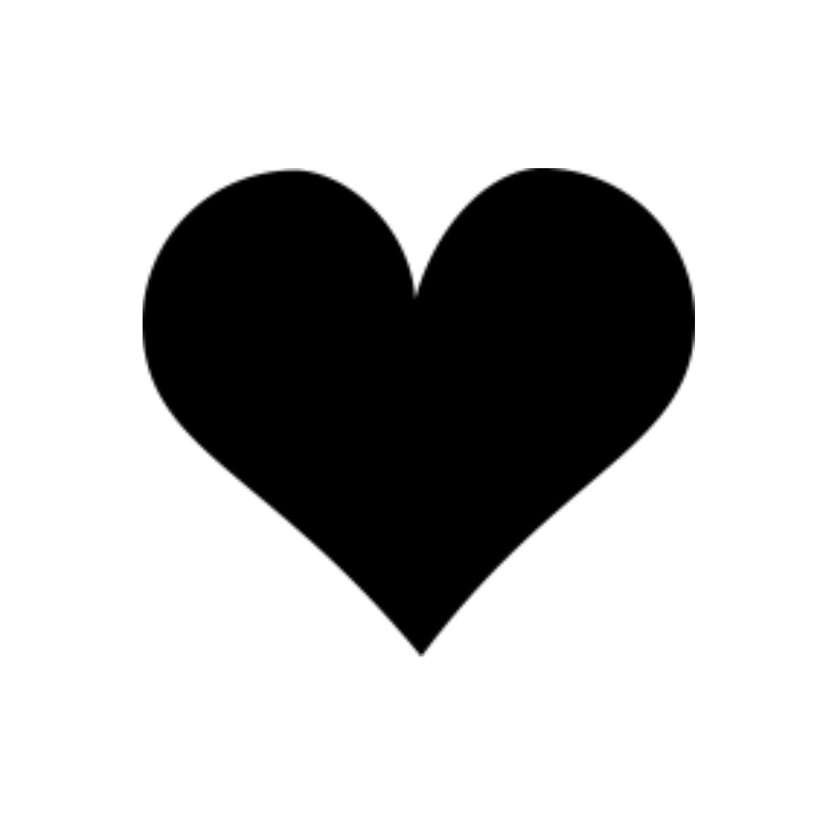 Balti UNISEX marškinėliai "Juoda širdelė"