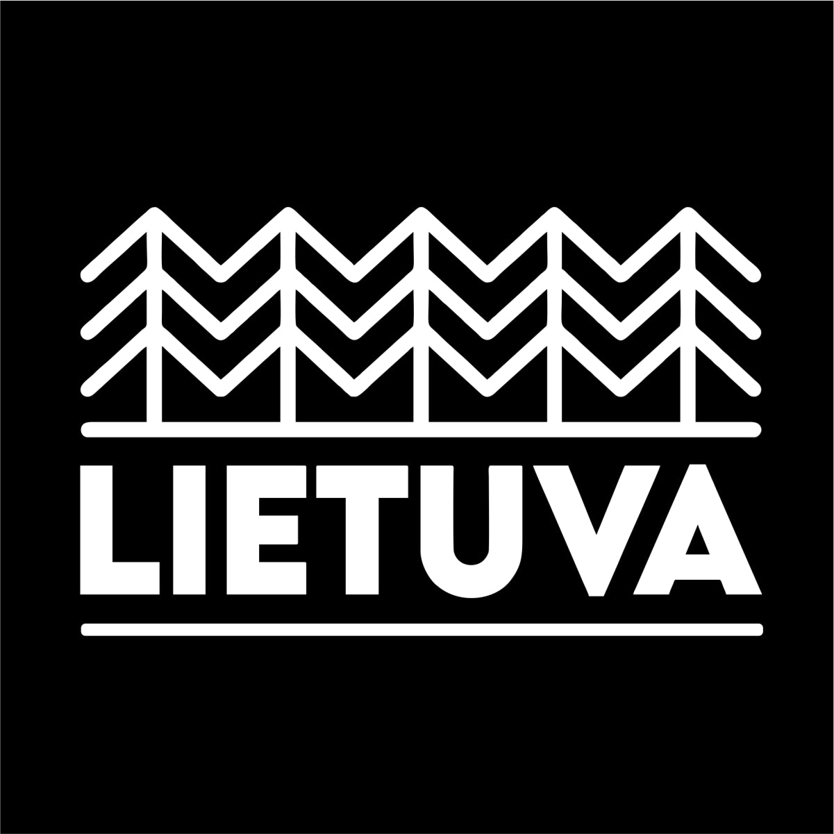 Juodi UNISEX marškinėliai su V kaklu "Lietuvos sengirė"