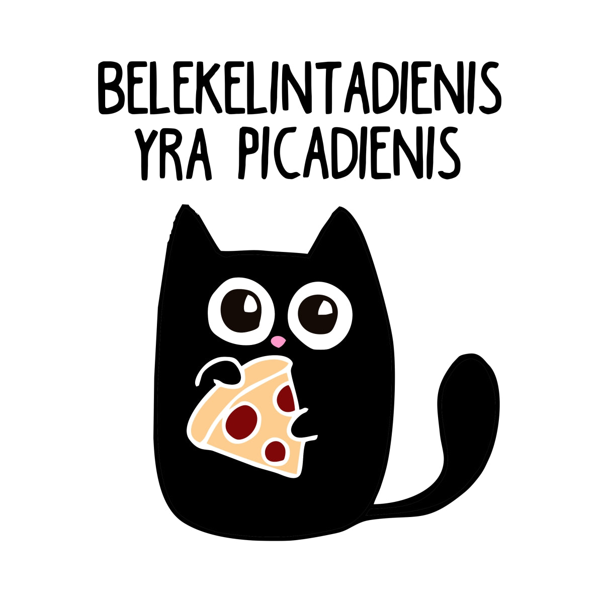 Baltas džemperis be gobtuvo "Picadienis"