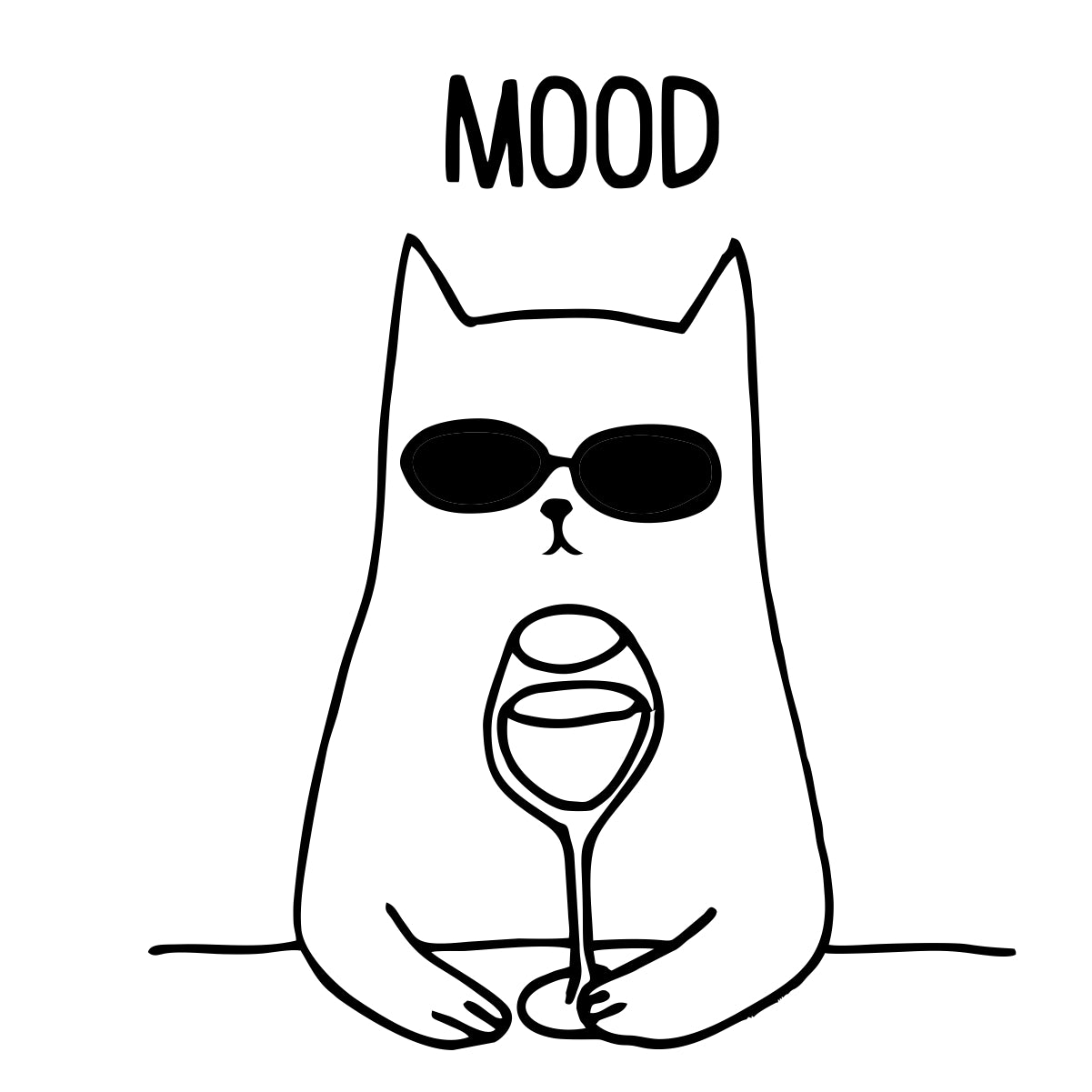 Balti UNISEX marškinėliai "Mood"