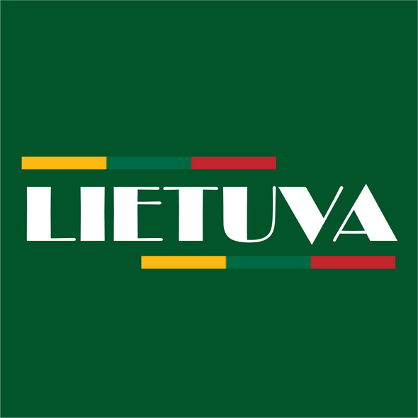 Tamsiai žalias džemperis su gobtuvu "Lietuva su vėliavom“