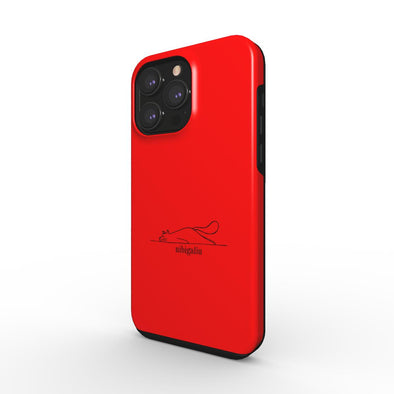 Apsauginis dėklas įvairiems telefonams "Nibigaliu raudonas"