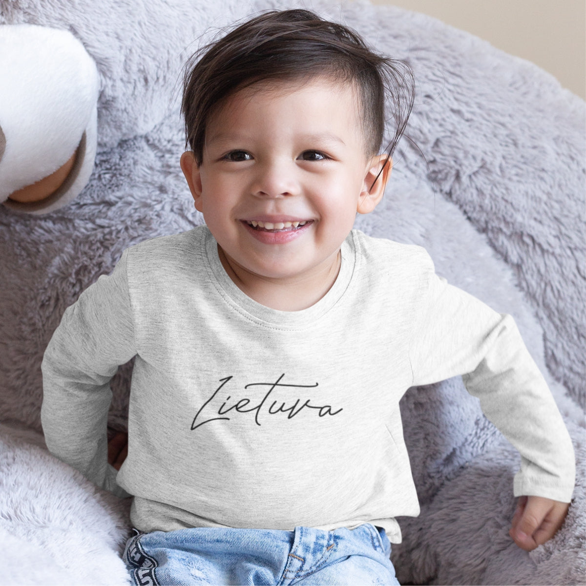 Baltas džemperis kūdikiui "Lietuva užrašas"