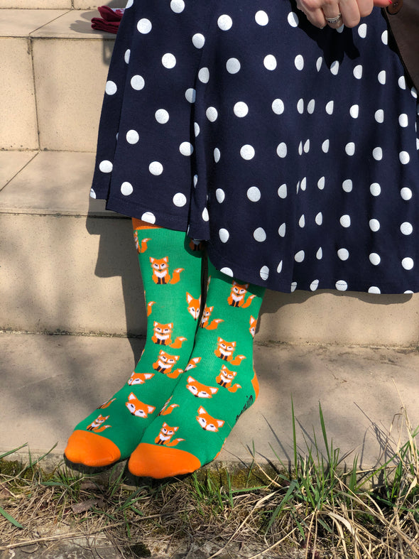Lapės kojinės - Linksmos kojinės (Penguin socks)