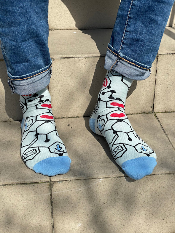 Programuotojo kojinės - Linksmos kojinės (Penguin socks)