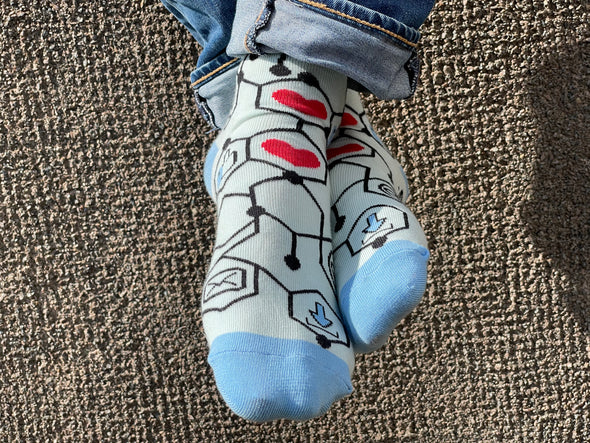 Programuotojo kojinės - Linksmos kojinės (Penguin socks)