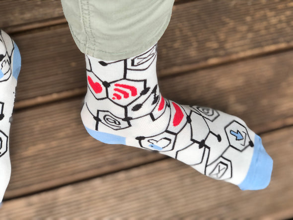 Programuotojo kojinės - Linksmos kojinės (Penguin socks)