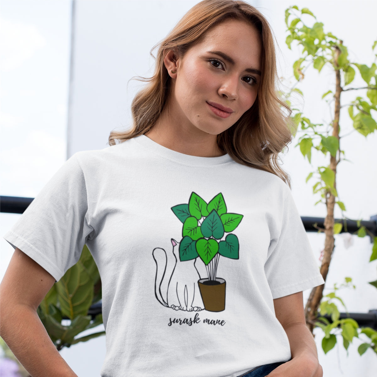 Balti UNISEX marškinėliai "Surask mane"