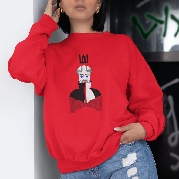 Raudonas UNISEX džemperis "LDK KUNIGAIKŠTIS ALGIRDAS"