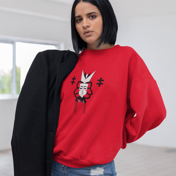 Raudonas UNISEX džemperis "LDK KUNIGAIKŠTIENĖ JADVYGA"