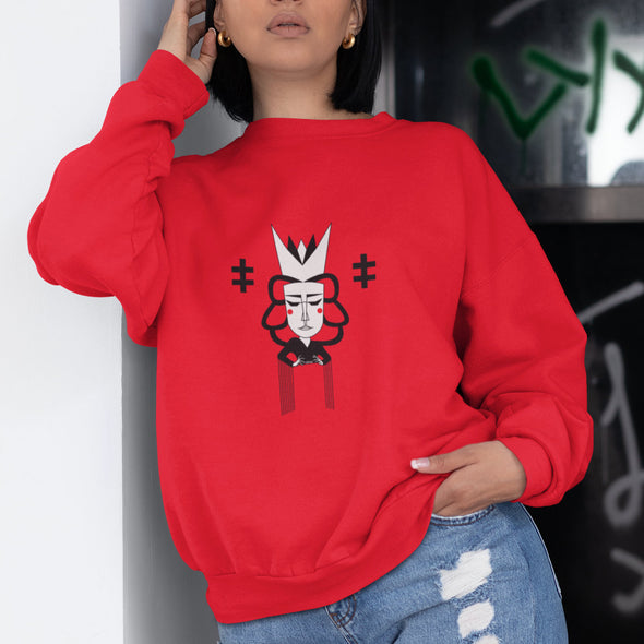 Raudonas UNISEX džemperis "LDK KUNIGAIKŠTIENĖ JADVYGA"