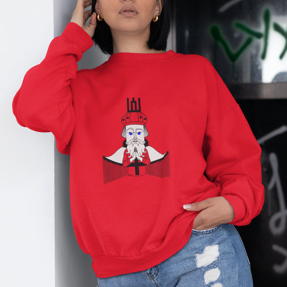 Raudonas UNISEX džemperis "LDK KUNIGAIKŠTIS KĘSTUTIS"