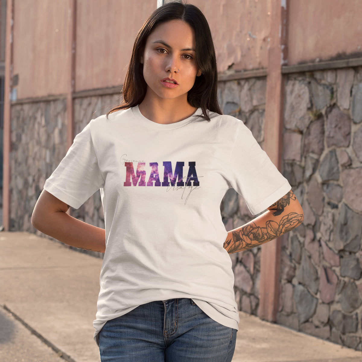 Balti UNISEX marškinėliai "Geriausia mama visatoje“