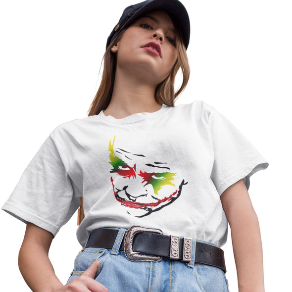 Balti UNISEX marškinėliai "Lietuvos džokeris“
