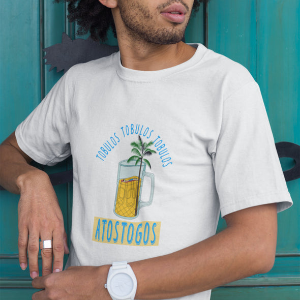 Baltos spalvos UNISEX marškinėliai "Tobulos atostogos"