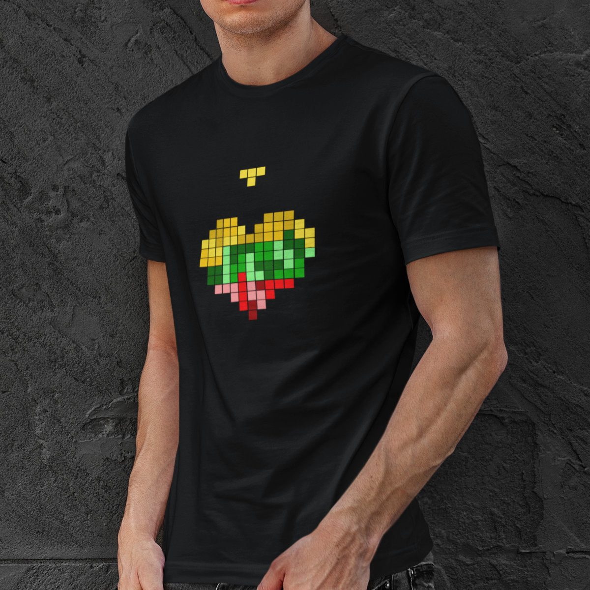 Juodi UNISEX marškinėliai "Lietuvos tetris“