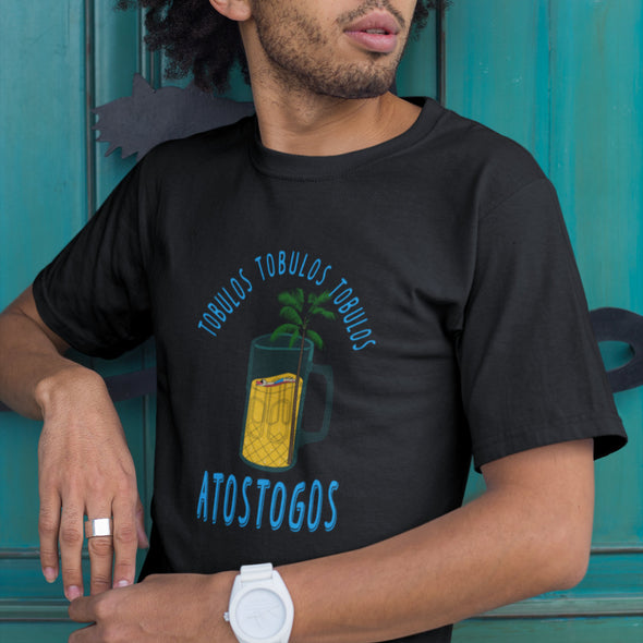 Juodos spalvos UNISEX marškinėliai "Tobulos atostogos"