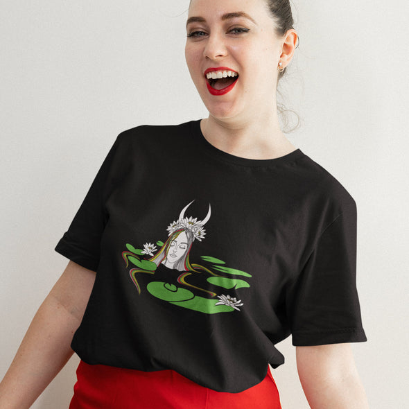 Juodi UNISEX marškinėliai "Velnio nuotaka“