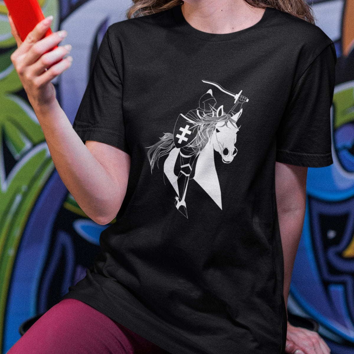 Juodi UNISEX marškinėliai "Vyčio legenda“