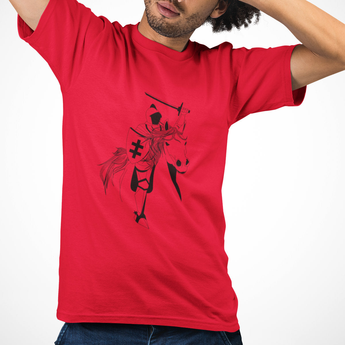 Raudoni UNISEX marškinėliai "Vyčio legenda“