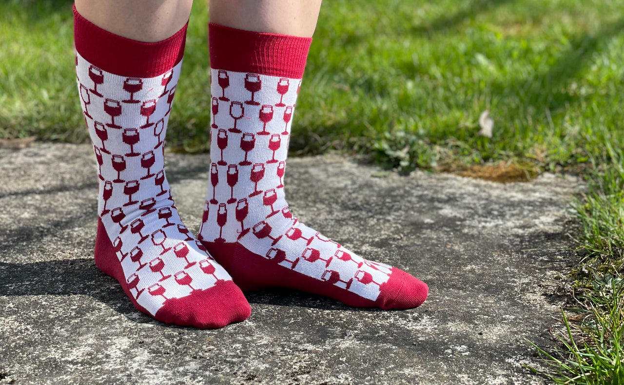 Vyno kojinės - Linksmos kojinės (Penguin socks)