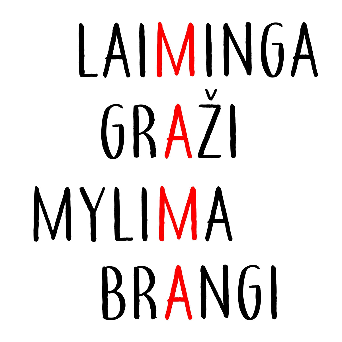 Puodelis su spauda "Laiminga mama"