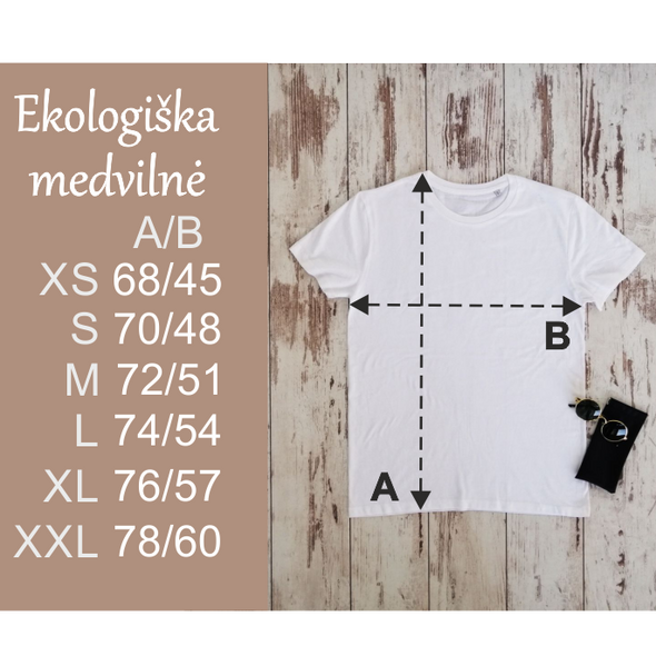 Balti ekologiškos medvilnės marškinėliai "Išgerk naktį"