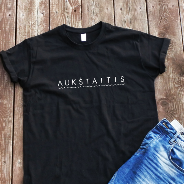Juodi marškinėliai "Aukštaitis"