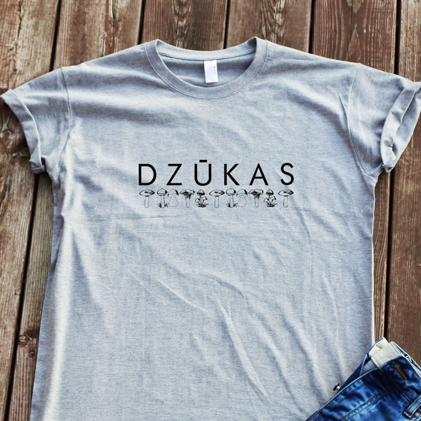Pilki UNISEX marškinėliai "Dzūkas"