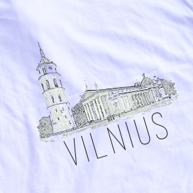 Balti marškinėliai "Vilnius“