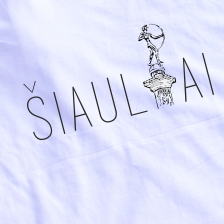 Balti UNISEX marškinėliai "Šiauliai“