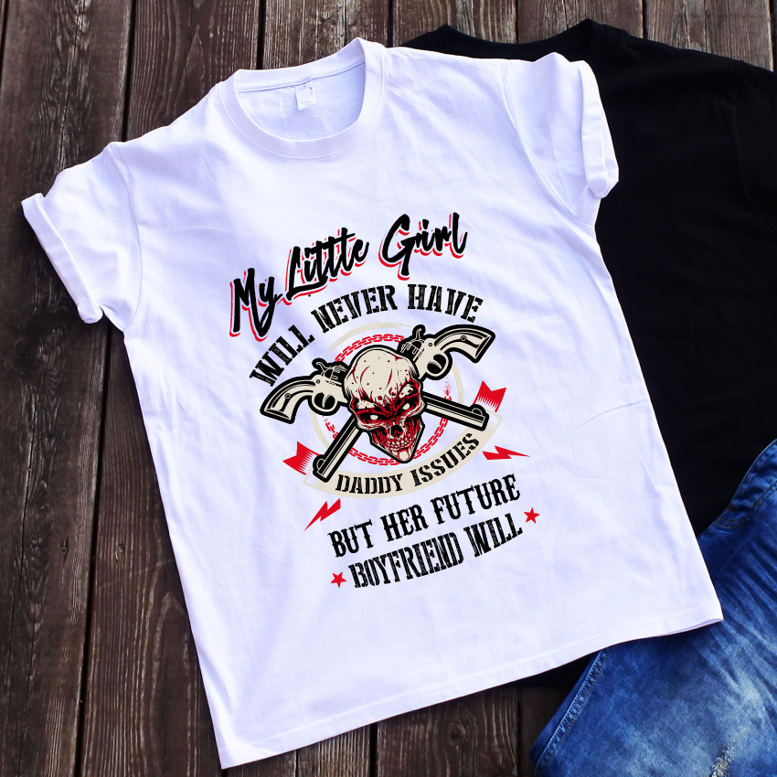 Balti marškinėliai "My little girl“
